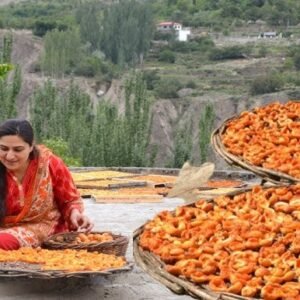 Locally dried apricots